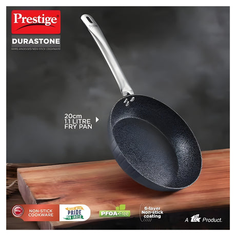Prestige Durastone Hard Anodised Fry Pan 20 cm \ 1.1 L - Black_2