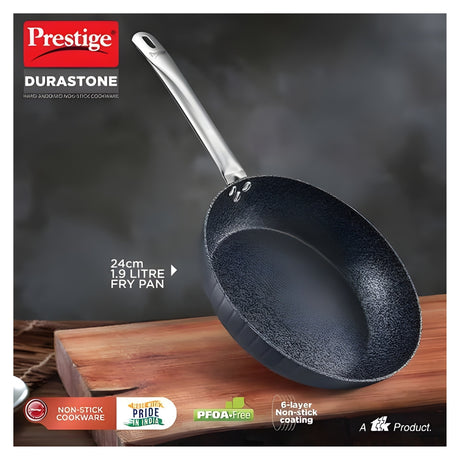 Prestige Durastone Hard Anodised Fry Pan 24 cm \ 1.9 L - Black_2