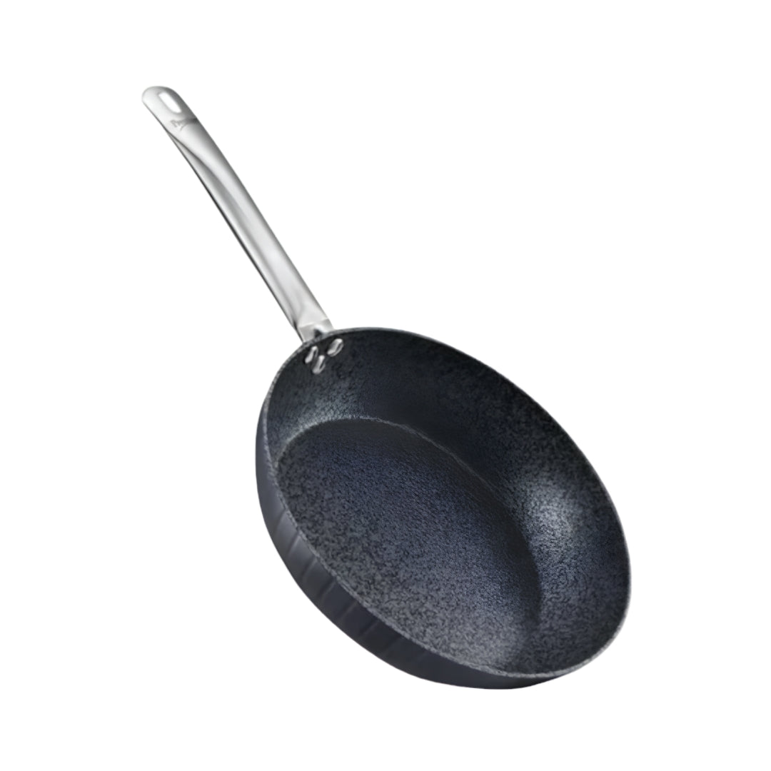 Prestige Durastone Hard Anodised Fry Pan 24 cm _ 1.9 L - Black_Front View