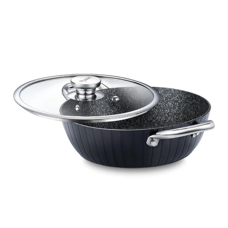 Prestige Durastone Hard Anodised Kadai 28 cm \ 3.8 L - Black_1