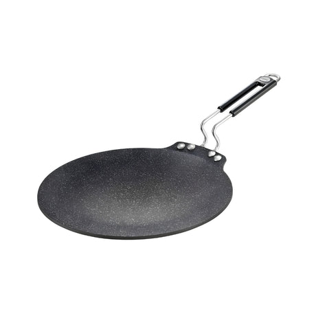 Prestige Durastone Hard Anodised Non-Stick Dosa Tawa 30 cm - Black_ Front View