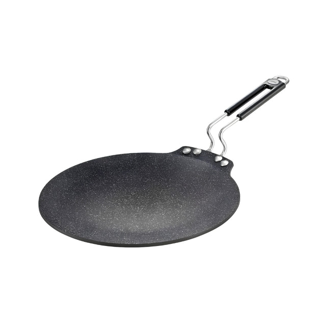 Prestige Durastone Hard Anodised Non-Stick Dosa Tawa 30 cm - Black_ Front View