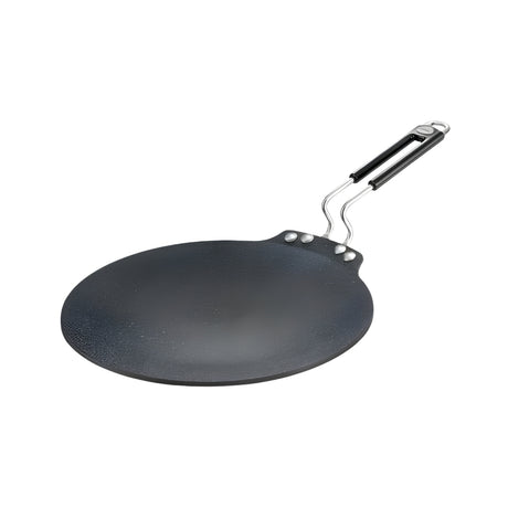 Prestige Durastone Hard Anodised Non Stick Coating Dosa Tawa 28 cm - Black_Front View