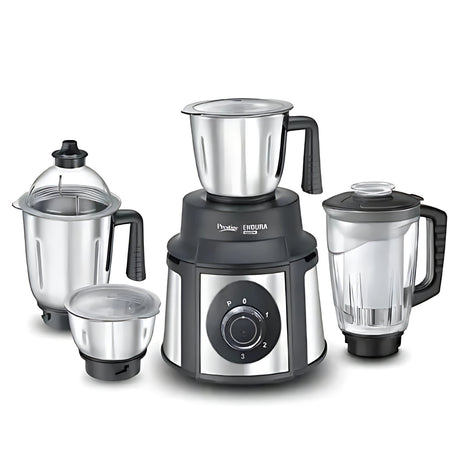 Prestige Endura 1000W Mixer Grinder - Black and Silver_1