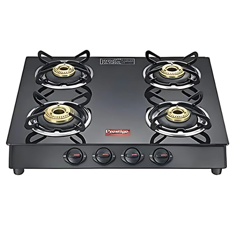 Prestige GTM 4B BLACK Gas Stove - Black Glass Top_1