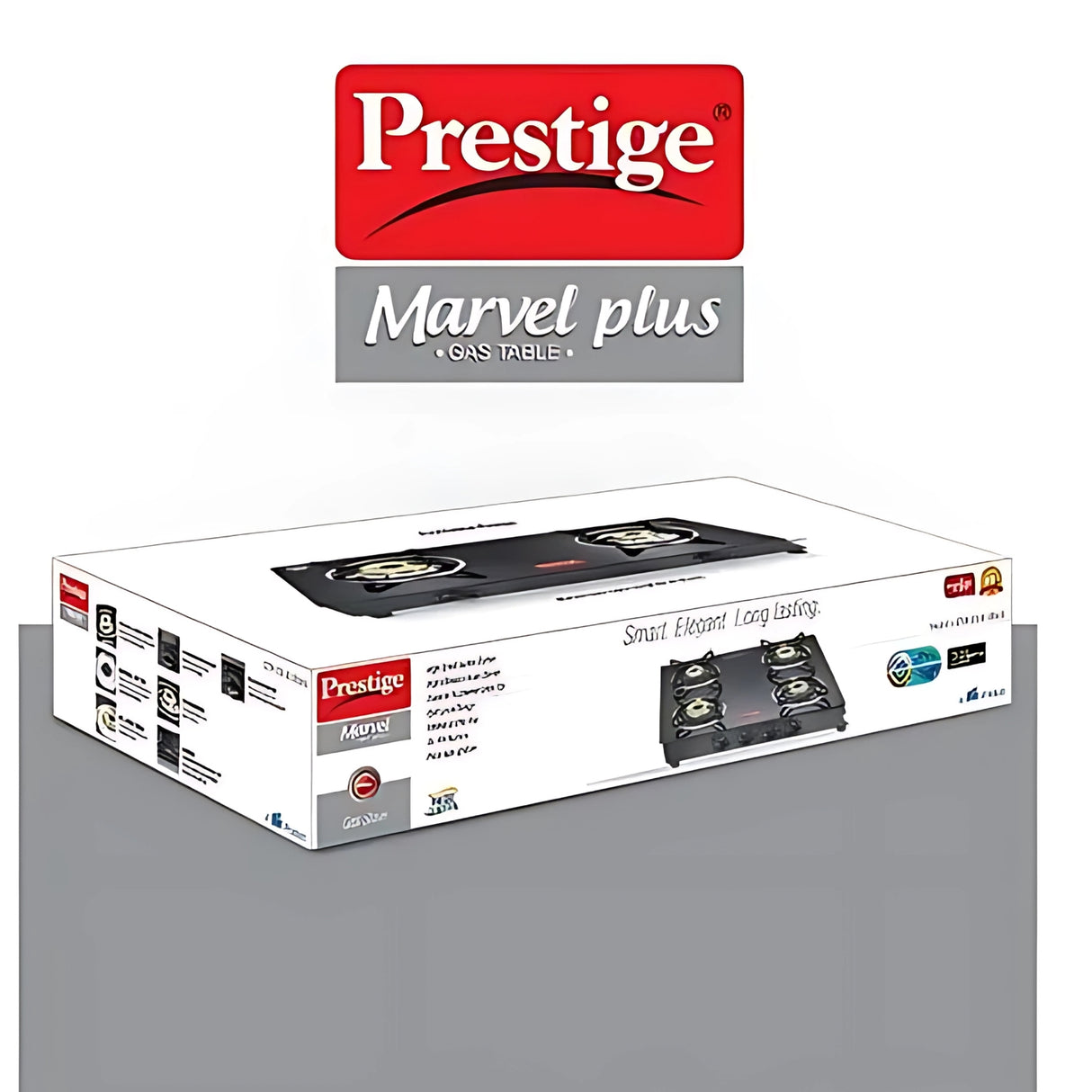 Prestige GTM 4B BLACK Gas Stove - Black Glass Top_5