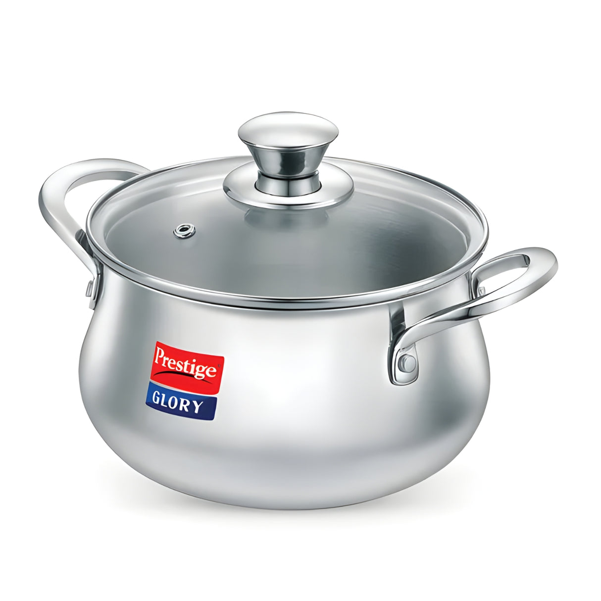 Prestige Glory Handi Stainless Steel Cookware with Glass Lid 22 cm \ 5 L_1