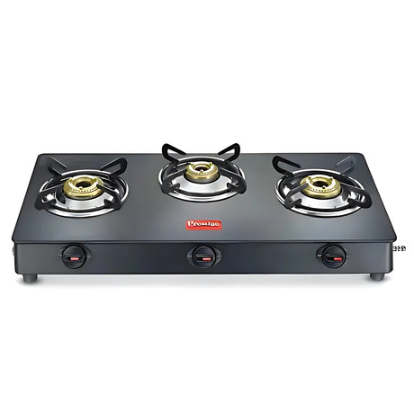 Prestige Magic Plus Glass Top 3 Burner Gas Stove – Black_1