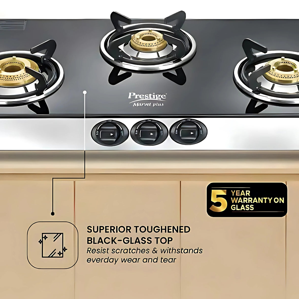 Prestige Marvel Plus GTM 03L 3-Burner Gas Stove – Black_4