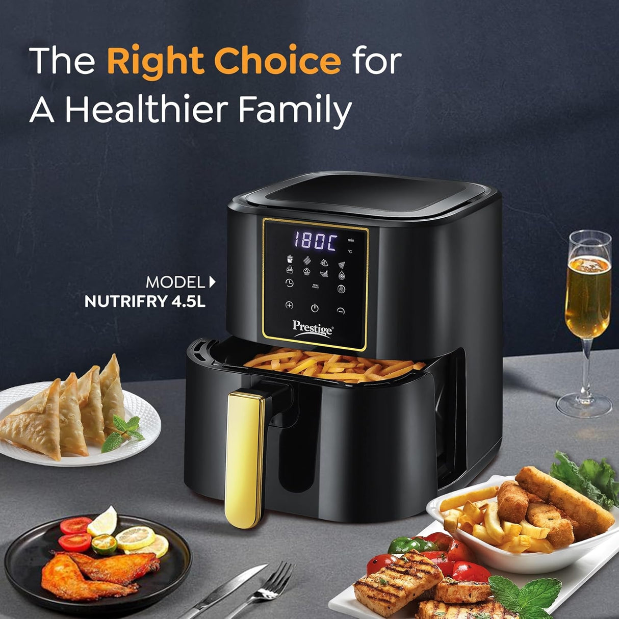 Prestige Nutrifry Digital Air Fryer 4.5 L - Black_2