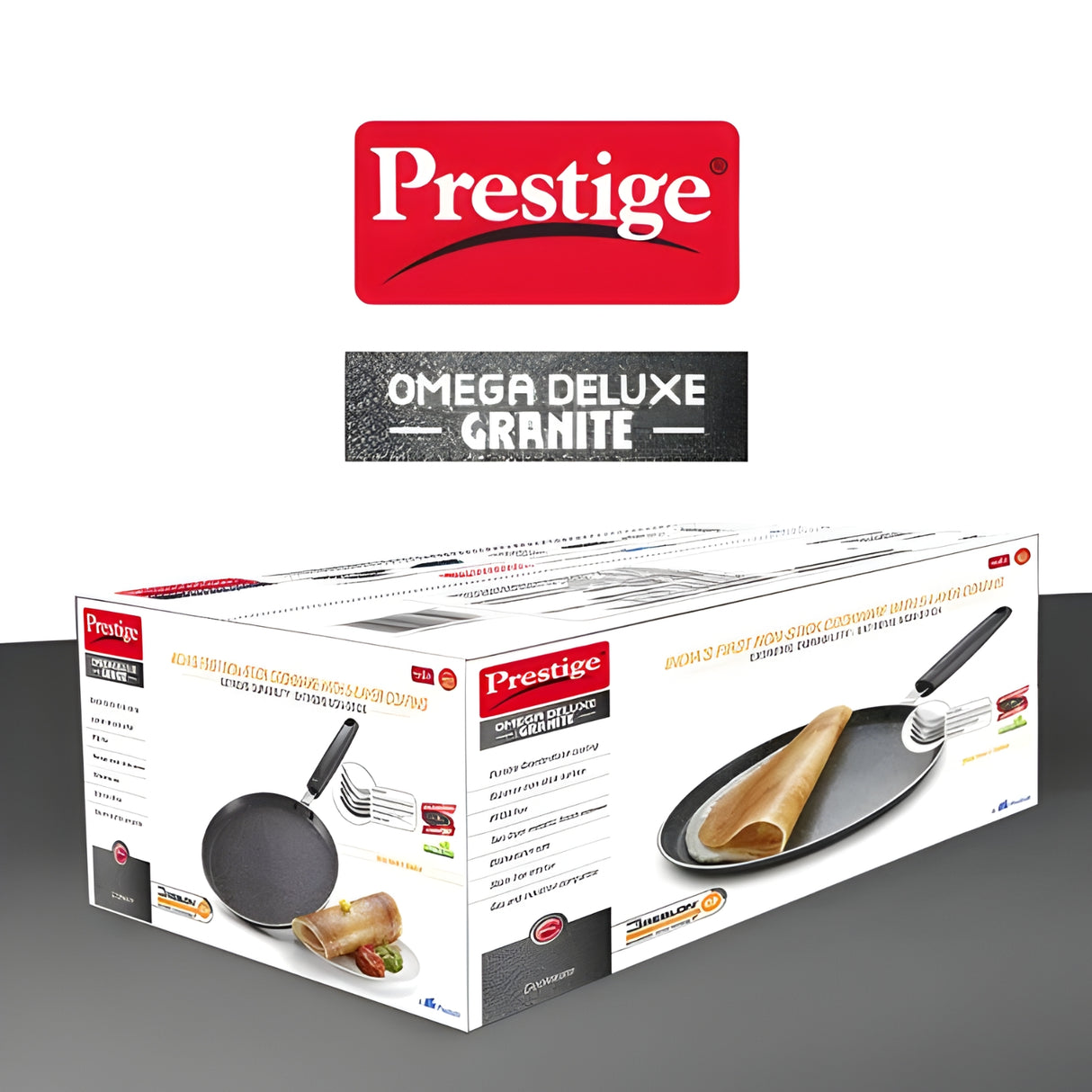 Prestige Omega Deluxe Granite Non Stick Omni Tawa 30 cm - Black_6