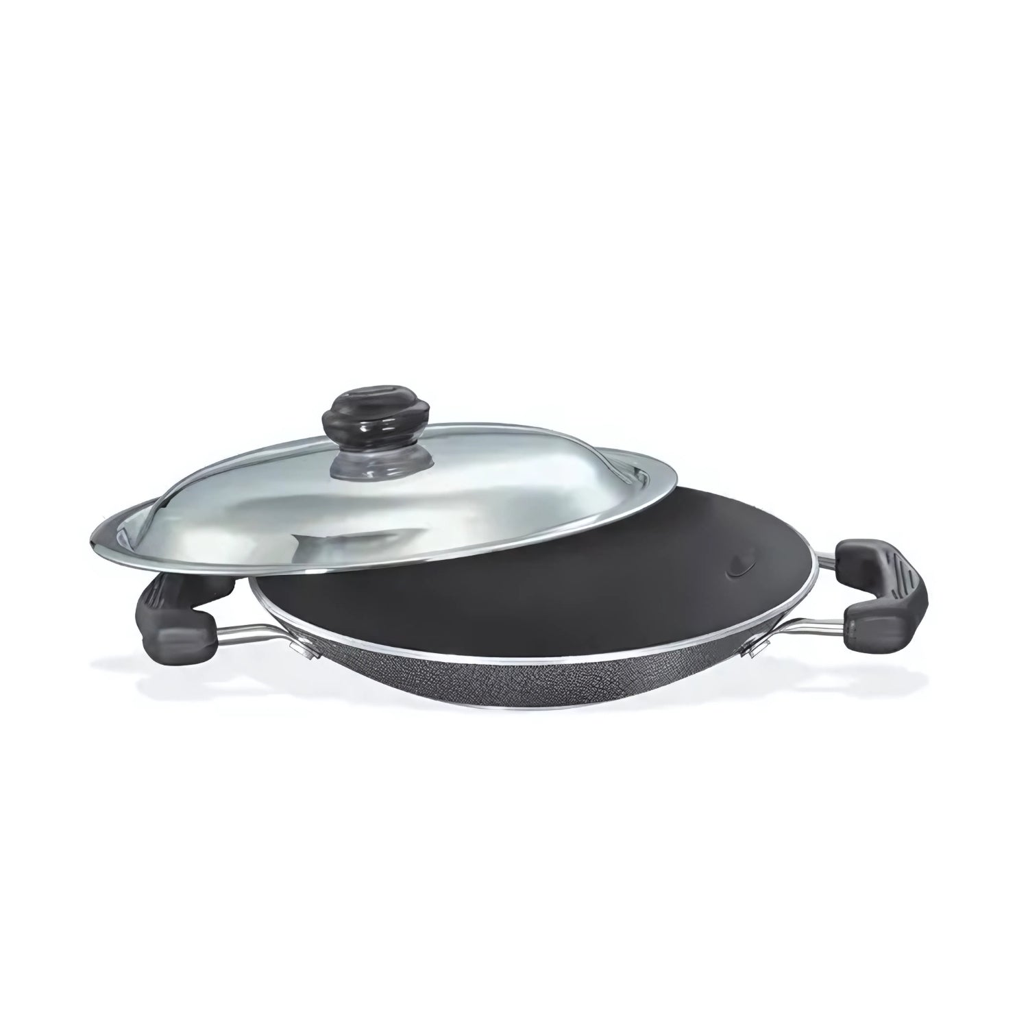 Prestige Omega Select Plus Deep Appachatty with SS Lid 200 mm - Black_1