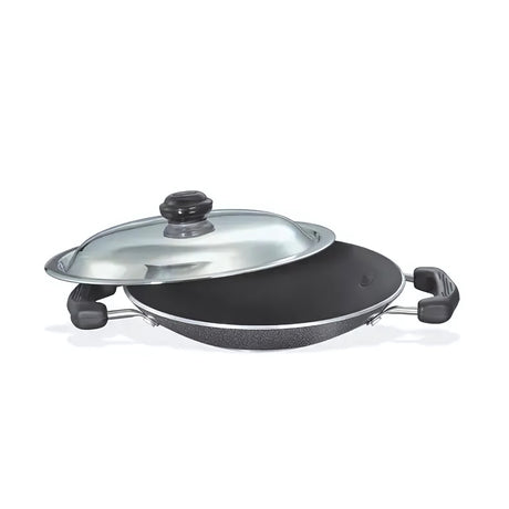 Prestige Omega Select Plus Deep Appachatty with SS Lid 200 mm - Black_1