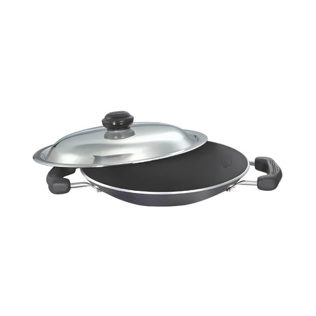 Prestige Omega Select Plus NS Appachatty with SS Lid 20 cm - Black_Front View