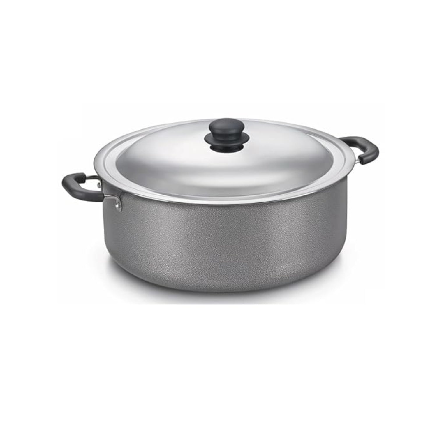 Prestige Omega Select Plus Non Stick Biryani Pot with SS Lid 30 cm \ 12 L - Grey_1