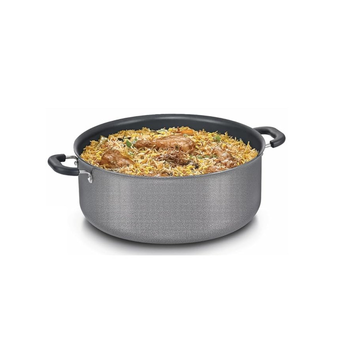 Prestige Omega Select Plus Non Stick Biryani Pot with SS Lid 30 cm \ 12 L - Grey_2