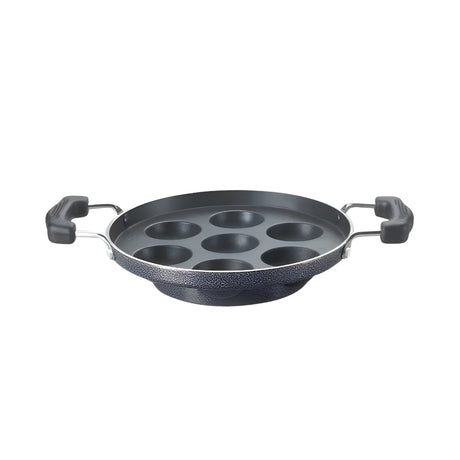 Prestige Omega Select Plus Teflon Coating Paniyarakkal 25 cm \ 11 Pits - Black_Front View