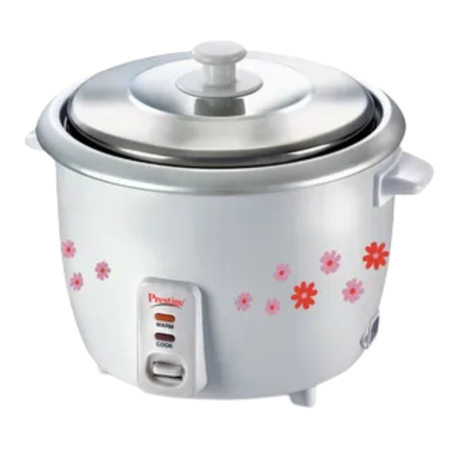 Prestige PRWO 41270 Electric Rice Cooker 1.8 L - White with Red_1