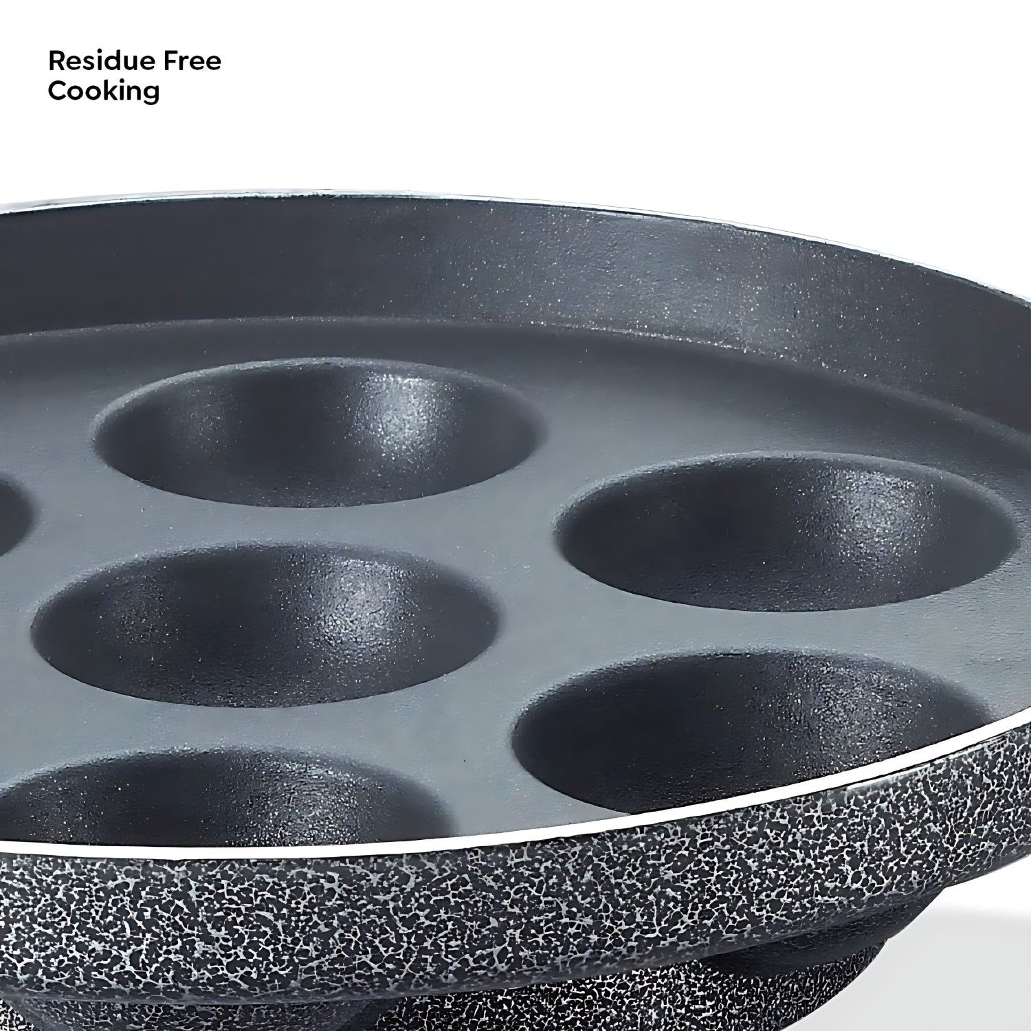 Prestige Paniyaram Pan Omega Select Plus 200 mm \ 7 Cavity - Black_4
