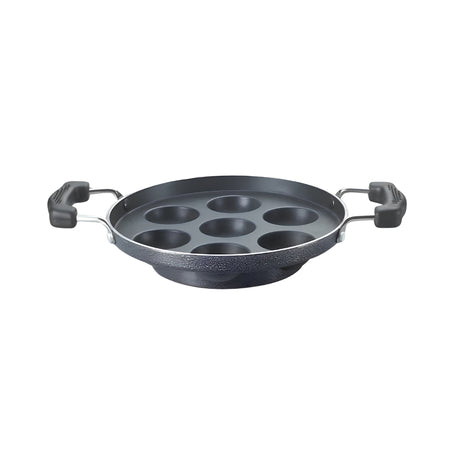 Prestige Paniyaram Pan Omega Select Plus 200 mm \ 7 Cavity - Black_Front View