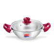 Prestige Platina Popular Stainless Steel Forged Bottom Kadai with Glass Lid 20 cm \ 1.5 L_1