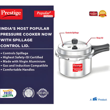 Prestige Popular Plus Svachh Virgin Aluminium Pressure Cooker 3 L_2
