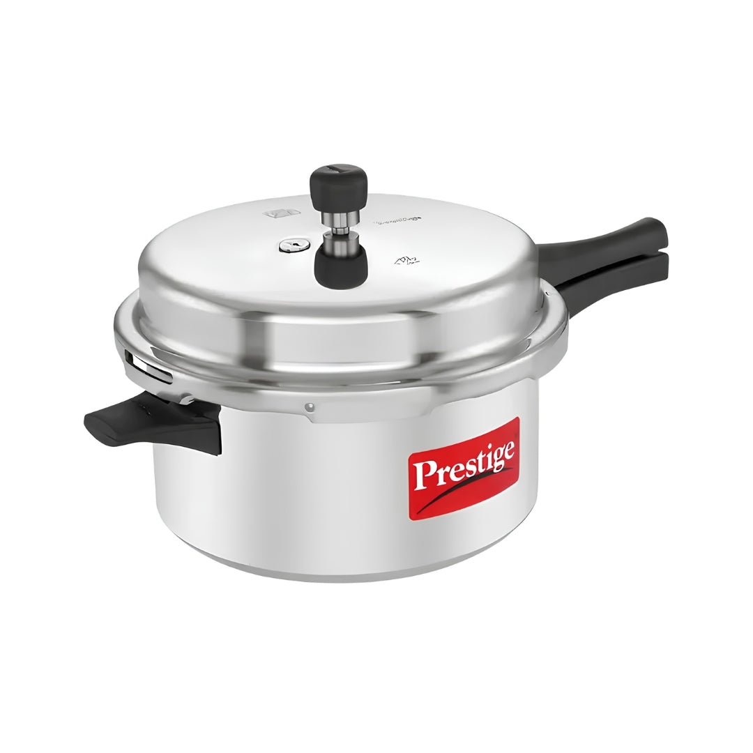 Prestige Popular Plus Virgin Aluminium Spillage Control Pressure Cooker 7.5 L_Front View