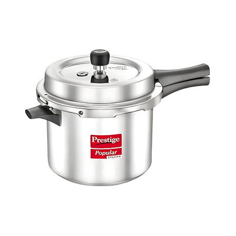 Prestige Popular Svachh Aluminium Pressure Cooker 5 L_Front View