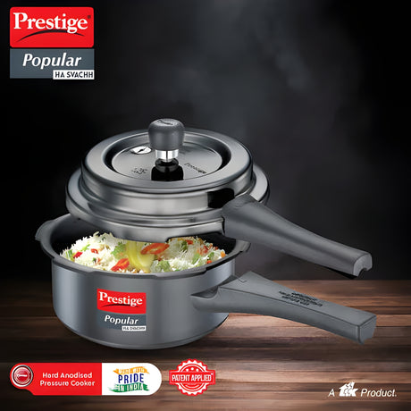 Prestige Popular Svachh Hard Anodised Pressure Cooker 2 L - Black_2