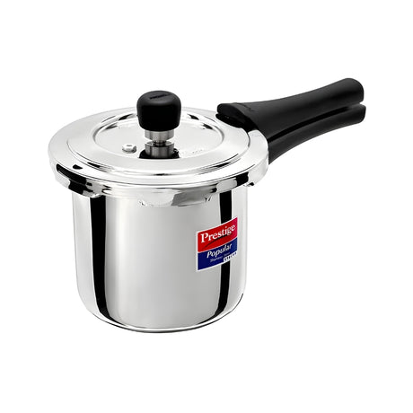 Prestige Popular Svachh SS Spillage Control Pressure Cooker 2 L_Front View