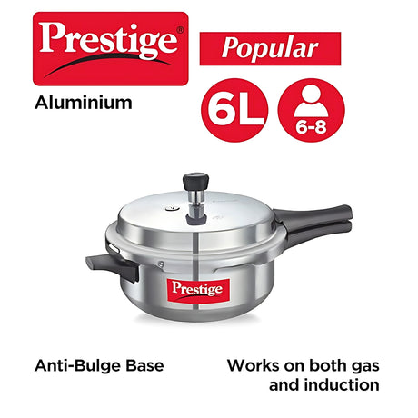 Prestige Popular Virgin Aluminium Senior Deep Pan Pressure Cooker 6 L_2