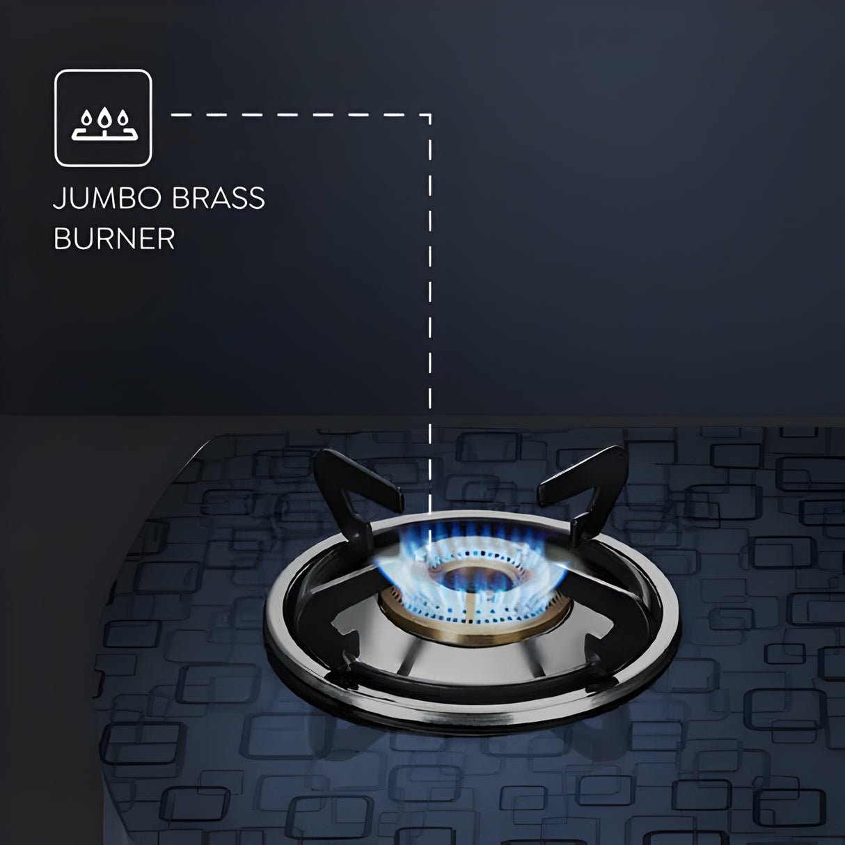 Prestige Premia GTS 03 L (D) Glass Top 3 Burner Gas Stove - Black_4