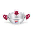 Prestige SS Platina Popular Kadai with Glass Lid – 24 cm \ 2.8 L_1