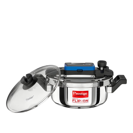 Prestige Svachh Flip-on SS Spillage Control Pressure Cooker With Glass Lid 3 L_1