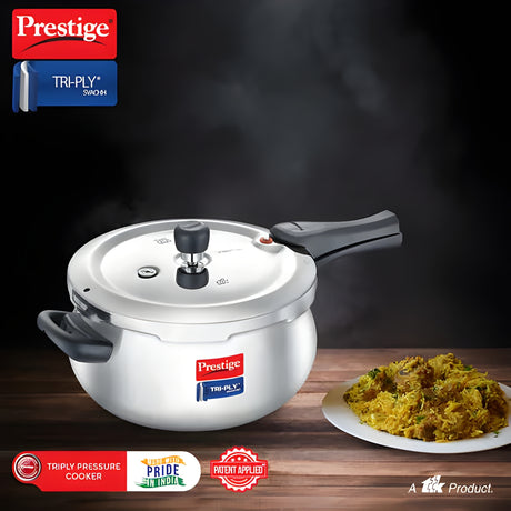 Prestige Svachh Tri-Ply Handi Pressure Cooker 5 L_2