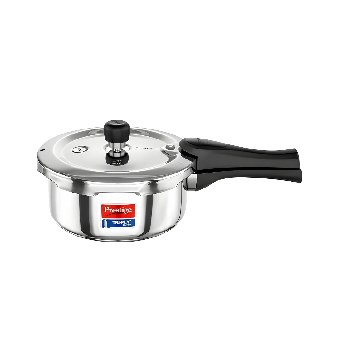 Prestige Svachh Tri-Ply SS Pressure Cooker 2 L_Front View
