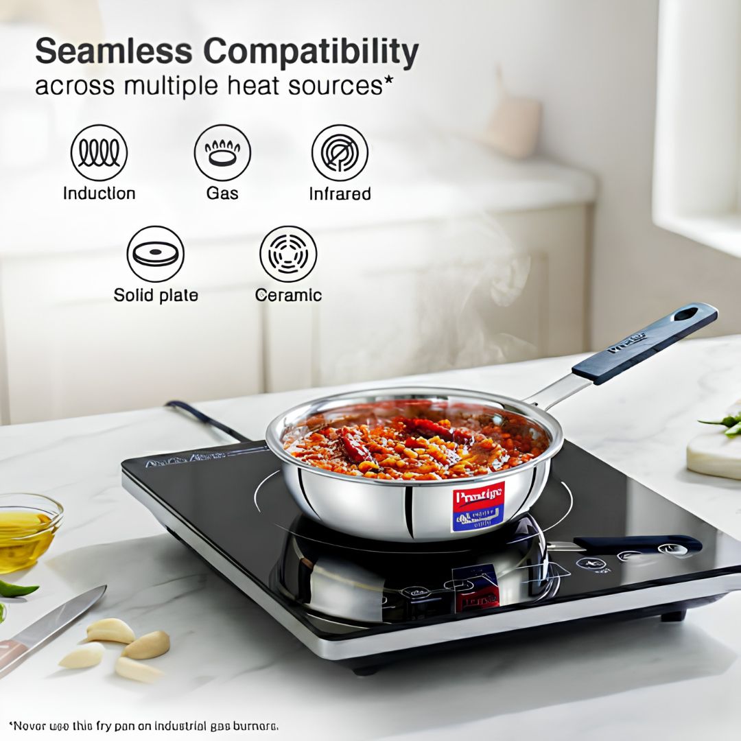 Prestige Tri-Ply Cute Stainless Steel Sauce Pan 12 cm  400 ml_4
