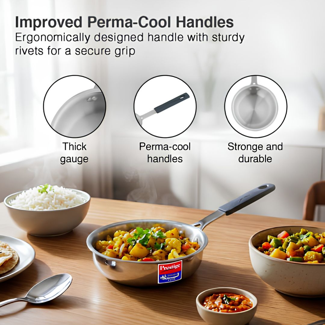 Prestige Tri-Ply Cute Stainless Steel Sauce Pan 12 cm  400 ml_5