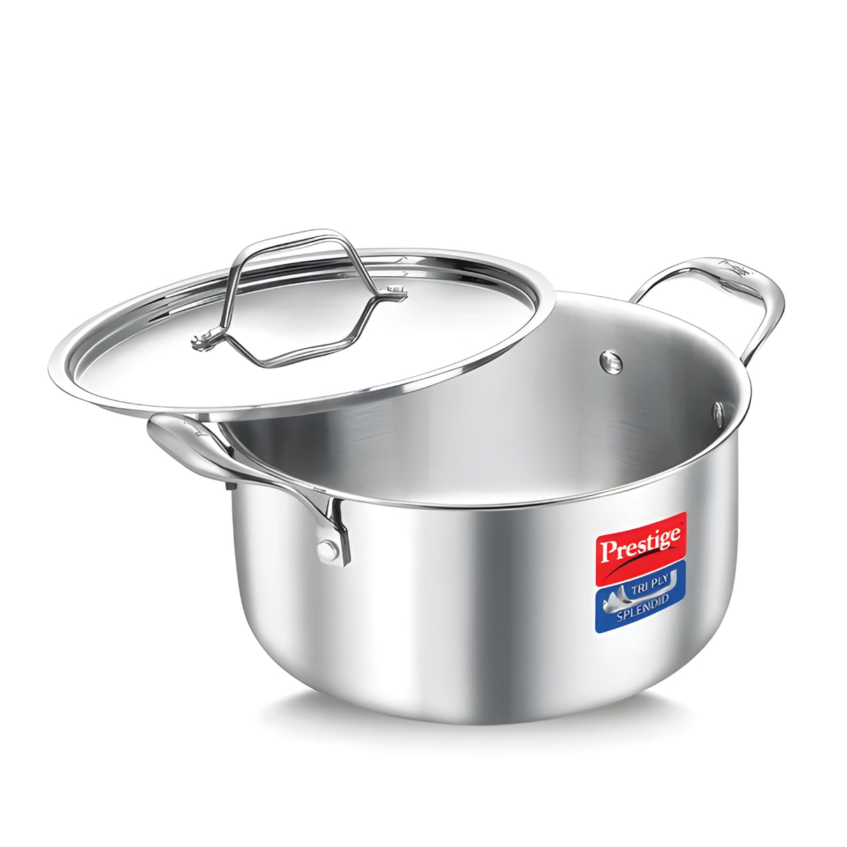 Prestige Tri-Ply Stainless Steel Splendid Casserole with Lid 20 cm \ 3.2 L_1