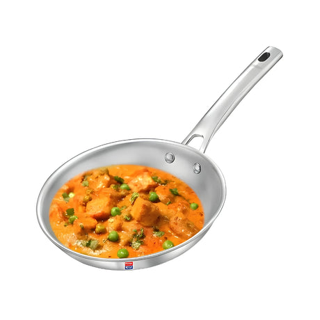 Prestige Tri-Ply Stainless Steel Splendid Fry Pan 20 cm \ 1 L_Front View