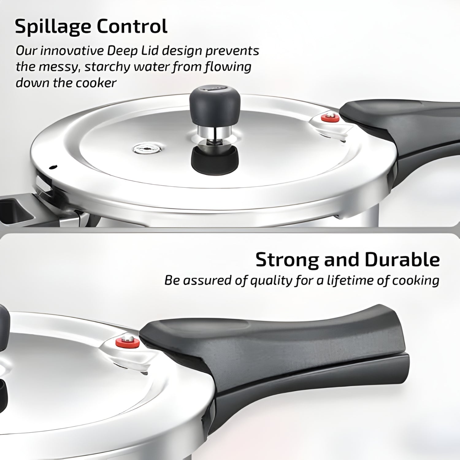 Prestige Tri-Ply Svachh Pressure Cooker Combi Pack 3 L and 5 L_3