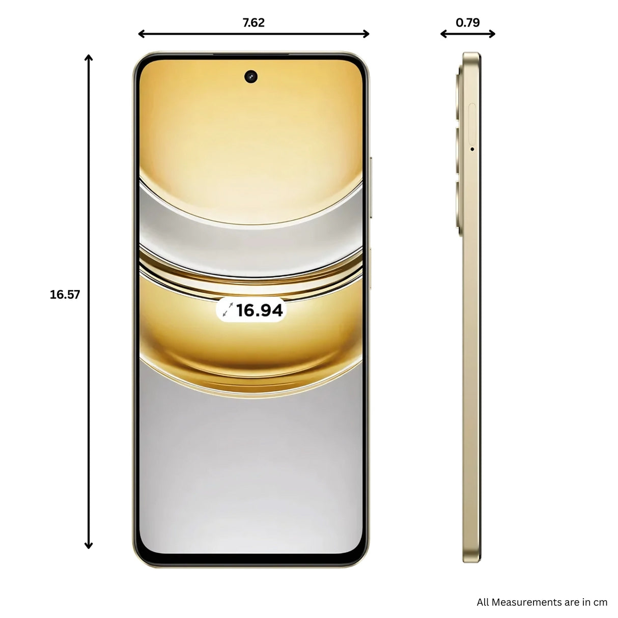 Realme 14X 5G (8/128 GB, Golden Glow)