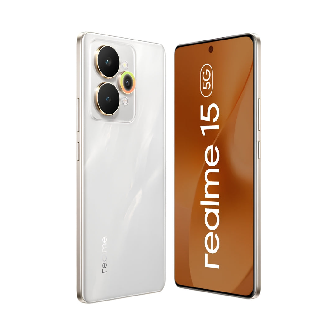 Realme 15 5G (12_256GB Flowing Silver)_Back and front side view