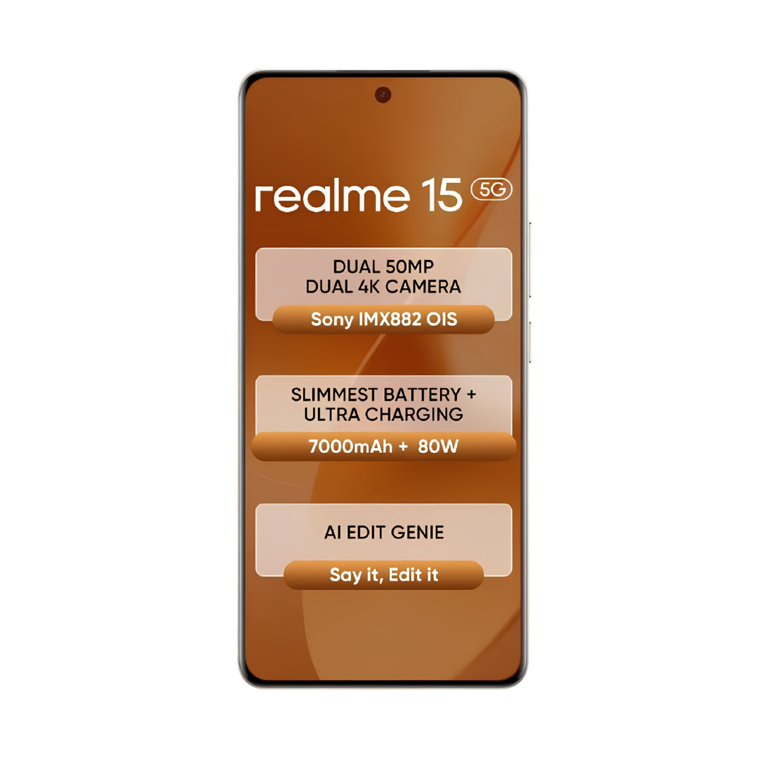 Realme 15 5G (12_256GB Flowing Silver)_Front view _1