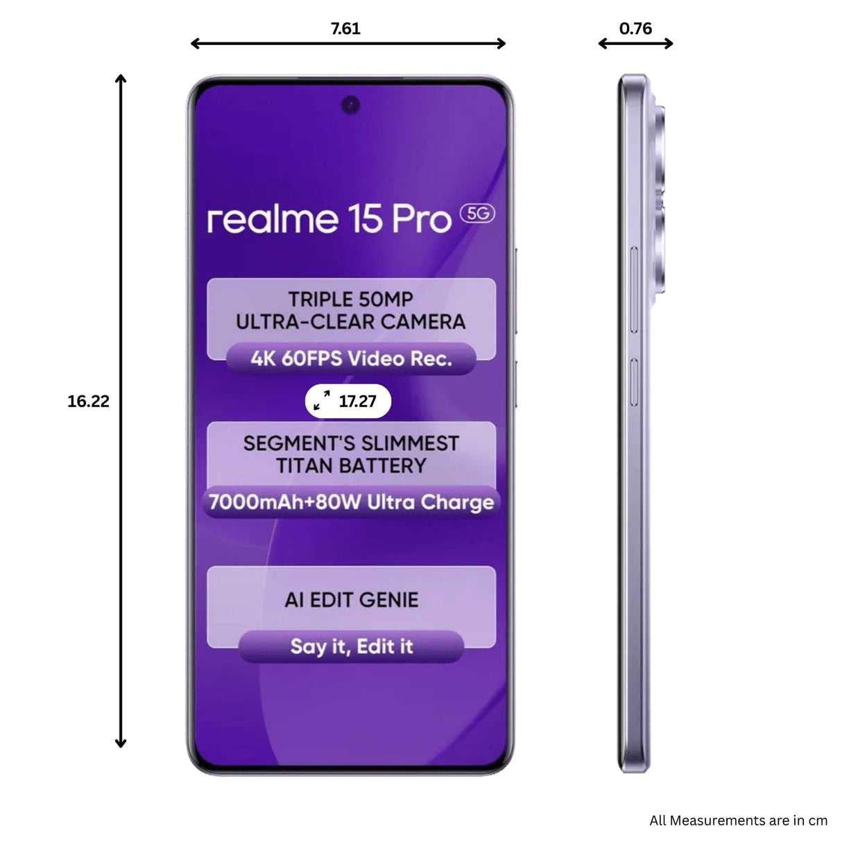 Realme 15 Pro 5G (8/256 GB, Silk Purple)_5