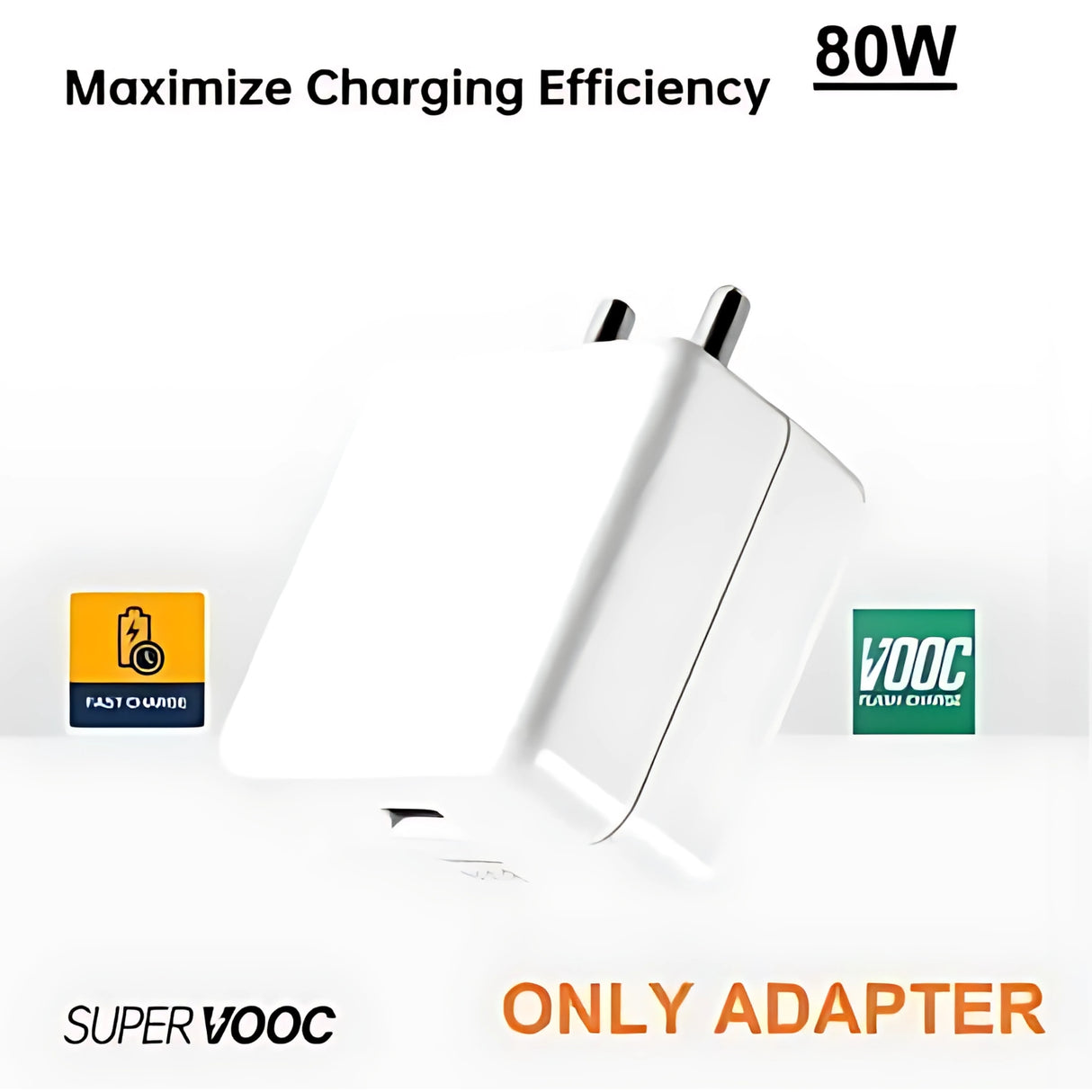 Realme SuperVOOC Adapter 80W Support Type C Output - White