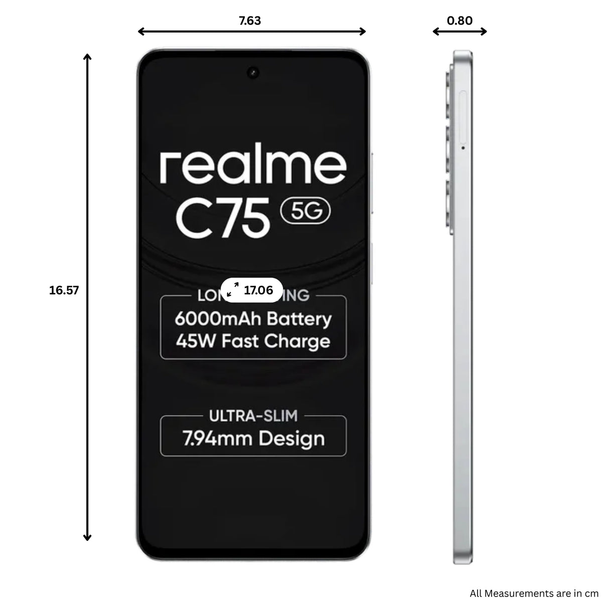 Realme C75 5G (4/128 GB, Lily White)_5