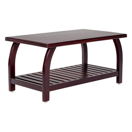 Ripon Pro Wooden Coffee Table - Light Walnut Finish