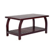 Ripon Wooden Coffee Table - Light Walnut Finish_1