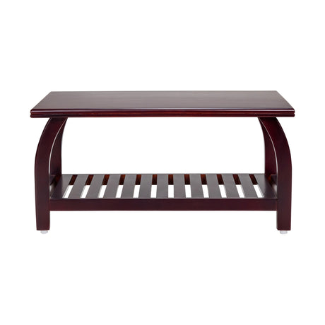 Ripon Wooden Coffee Table - Light Walnut Finish_2